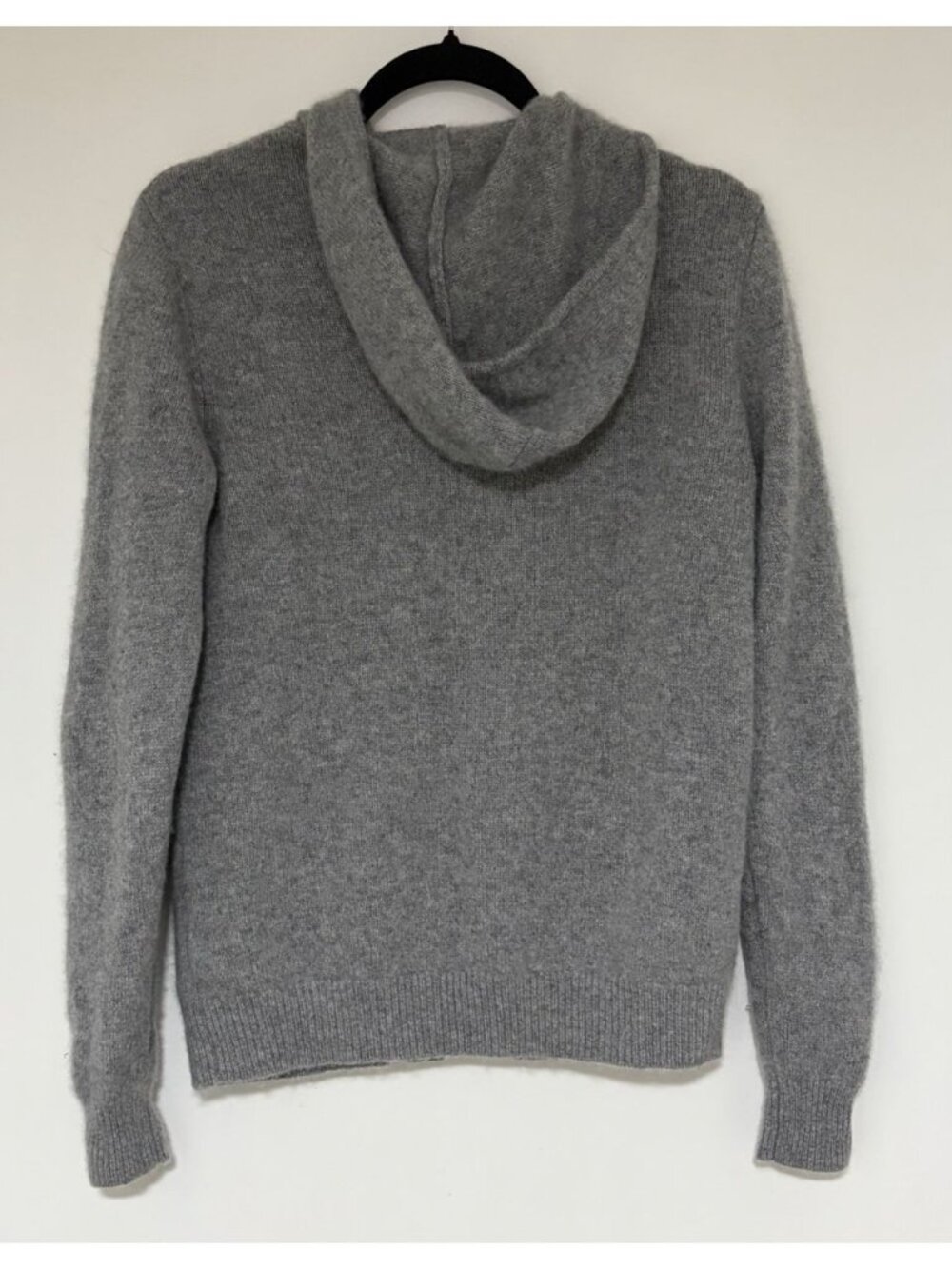 Quince Women’s Gray 100% Cashmere Full Zip Hoodie Sweater Size Small Pockets - Picture 4 of 8